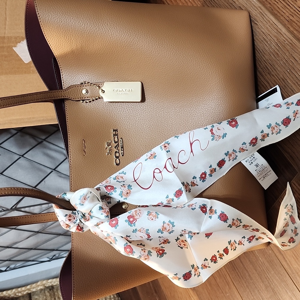 COACH Tan Leather Tote
